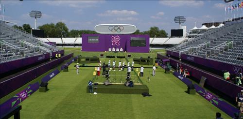 伦敦奥运会射箭决赛赛场亮相 设置五千观众席