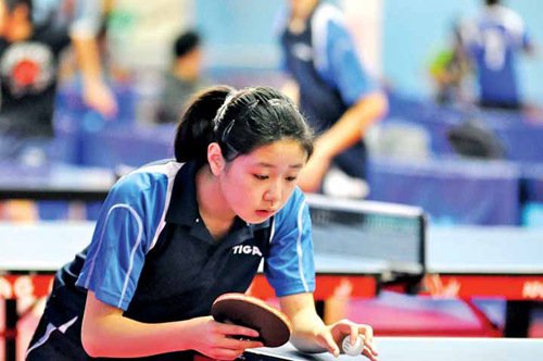 15岁华裔女生入选美乒乓球国家队将征战奥运