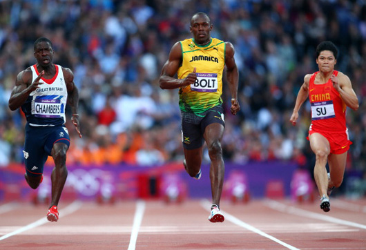 100米半决赛-博尔特第三晋级 苏炳添无缘决赛