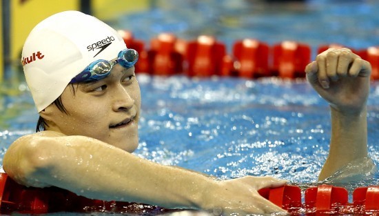 孙杨担当着奥运会游泳队夺金重任