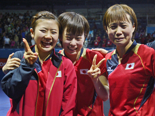 日媒:输给中国仍是满意 日本乒乓首得奖牌