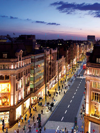 at the east of oxford street, there is a crossroad- tottenham