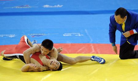 古典式摔跤59公斤级 王路敏首轮速胜轻松晋级_16_腾讯网