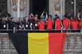 比利时凯旋现身市政厅庆祝 布鲁塞尔全城狂欢