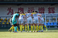 高清：中国女足进行队内对抗赛 贾秀全场边观战