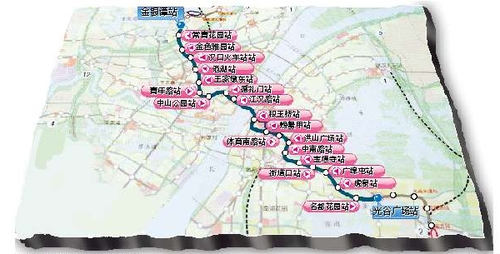 武汉地铁2号线5年建设近尾声 昨晚全线贯通(图