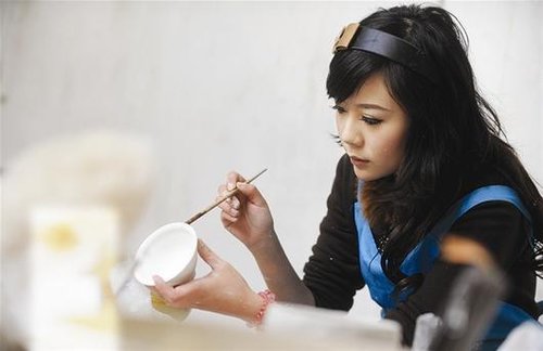 上釉……昨日上午