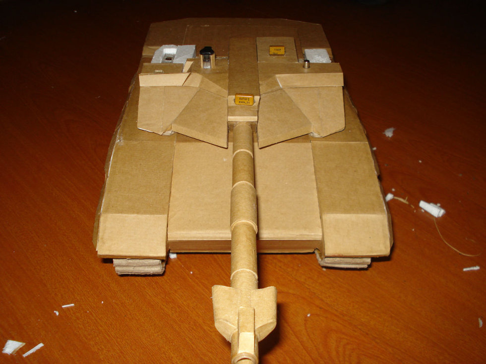 大神一般的存在 手工帝用纸盒做成坦克