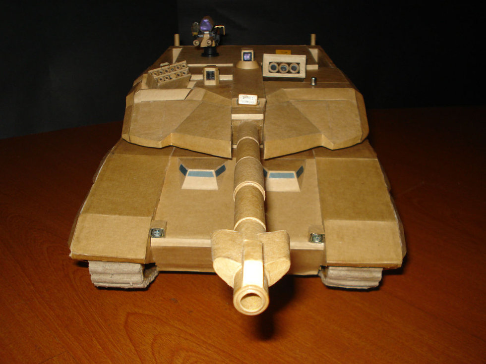 大神一般的存在 手工帝用纸盒做成坦克