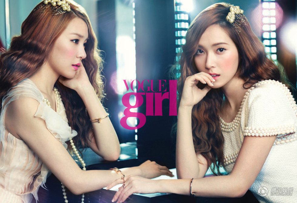 <em>少女时代</em>Tiffany与<em>Jessica</em>最新杂志写真曝光--安