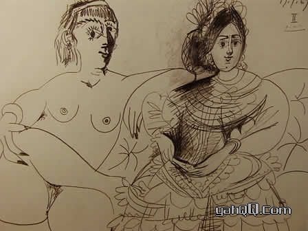 组图:毕加索早年<em>人体</em>素描 一生专注<em>女人身体</em>_