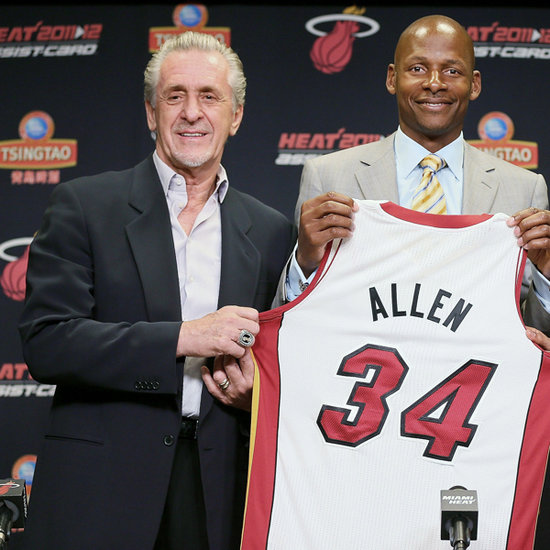 组图:雷阿伦正式签约热火 新赛季披34号战袍