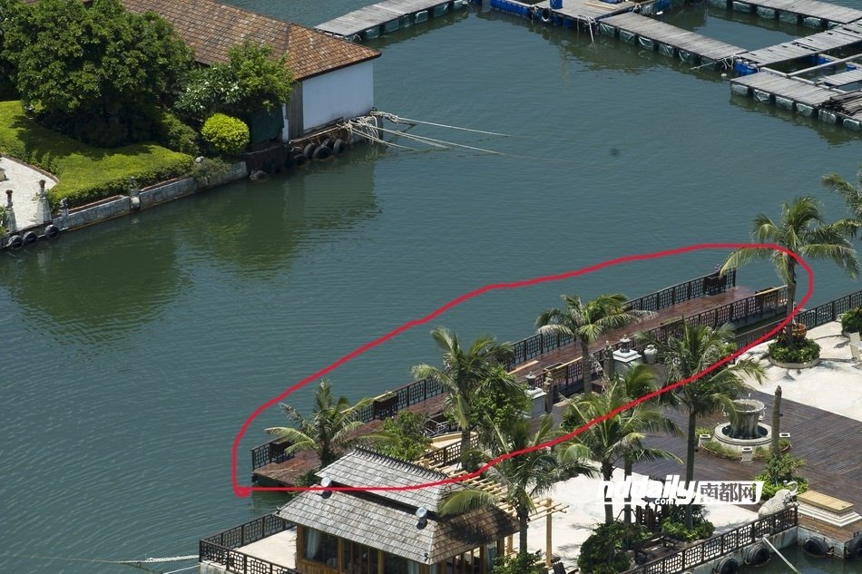 组图:深圳"海上皇宫"悄然复合 俨然成景点