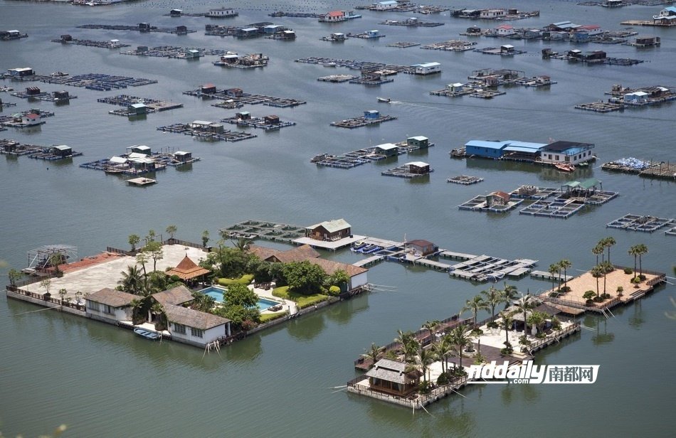 组图:深圳"海上皇宫"悄然复合 俨然成景点