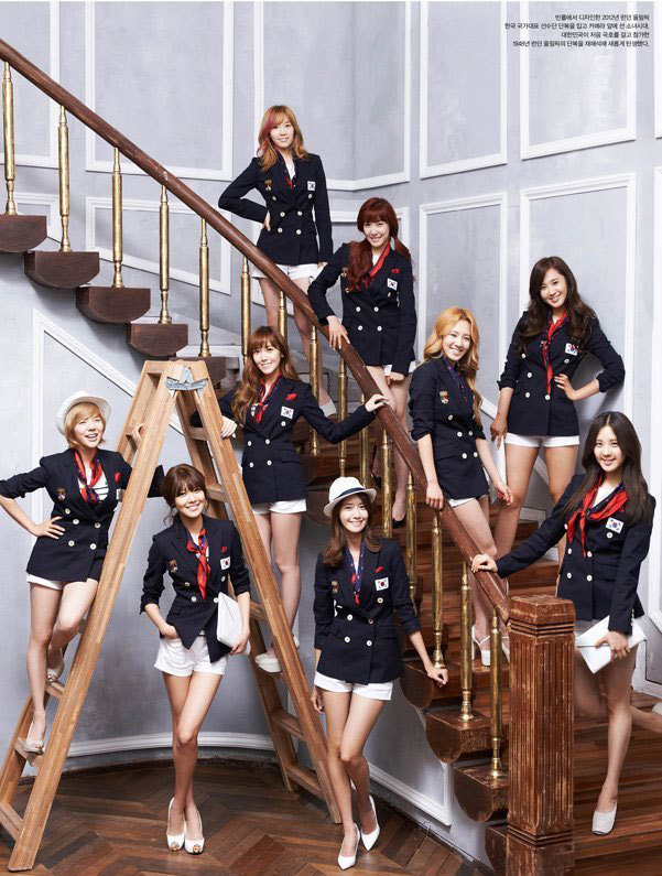 高清:<em>少女时代奥运</em>制服写真 助威韩国健儿-<em>少女</em>