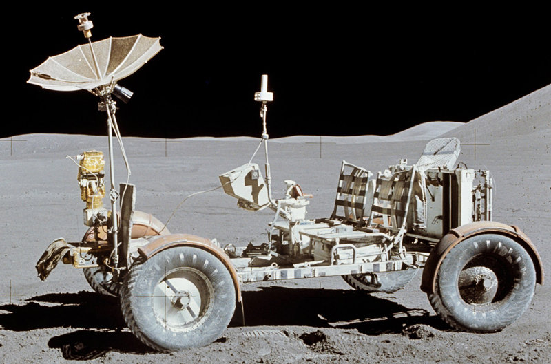 阿波罗登月宇航员在月球上使用的月球车.