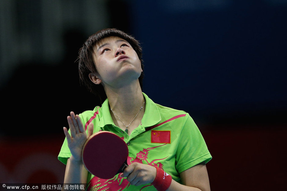 丁宁在伦敦奥运会女子乒乓球缘全满贯_mugua