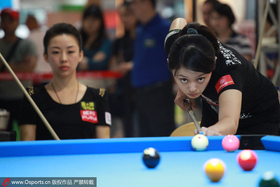 高清:<em>女子台球</em>世锦赛 潘晓婷车侑蓝冷艳出战_