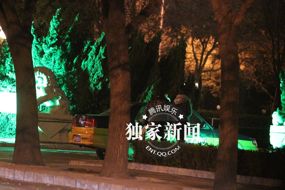 洪剑涛与神秘美女“约会” 出酒店相伴逛街图片