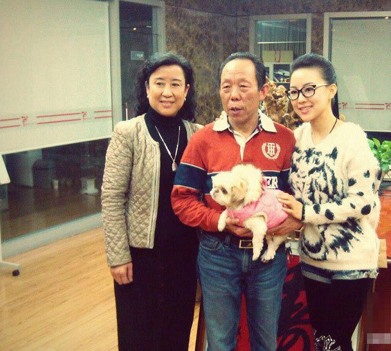 高清：潘晓婷父亲60大寿 女儿贵妇装亮相图片