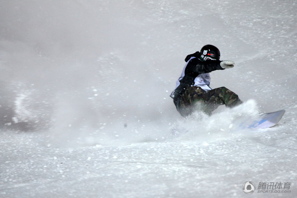 高清：鸟巢沸雪 日本16岁单板滑雪神童夺冠图片