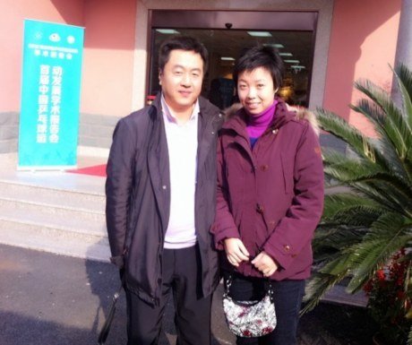 高清：张怡宁产后亮相 与恩师相聚女人味十足图片