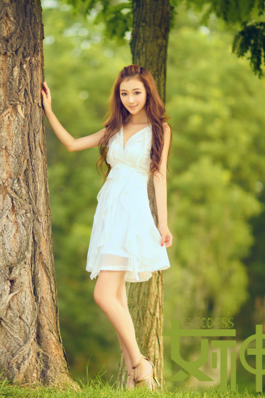 网-东方游戏-白色的森林精灵 女神孙心娅自然<em>写真</em>
