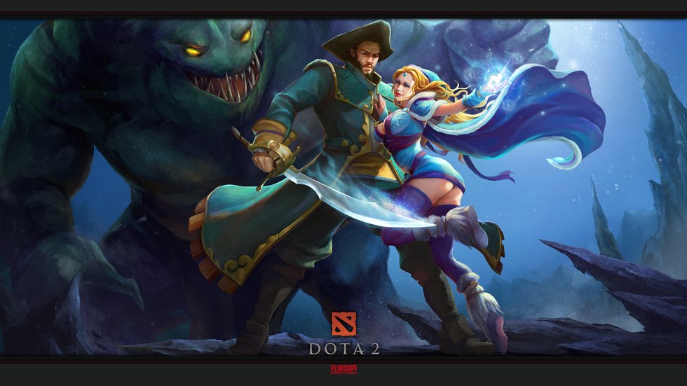 东方网-东方游戏-<em>DOTA2</em>官方新年精美壁纸:翘