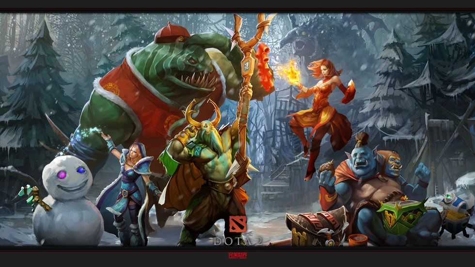 东方网-东方游戏-<em>DOTA2</em>官方新年精美壁纸:翘