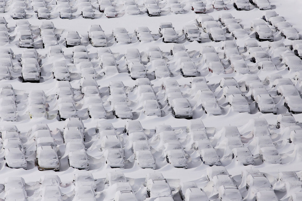 高清图:超级暴风雪袭击美国东北部地区