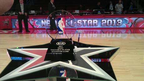 组图:全明星赛mvp奖杯亮相