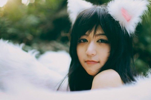 网-东方游戏-气质美女COS阿狸 演绎真人版<em>啦啦啦德玛西亚</em>