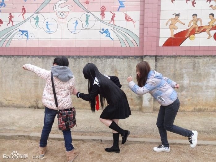 东方网-东方游戏-国产妹子COS<em>地狱少女</em> 学生