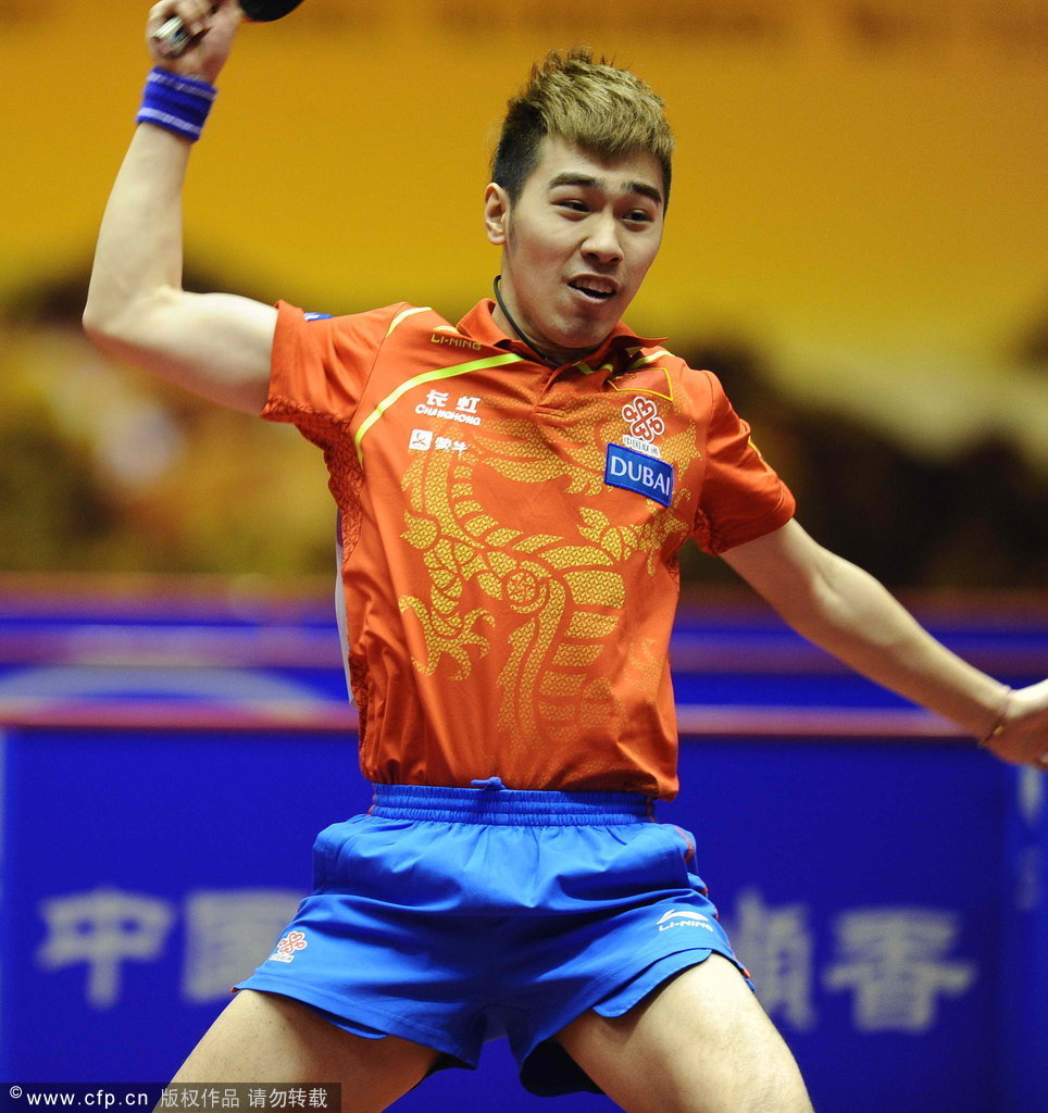 王茵乒乓球长胶打法