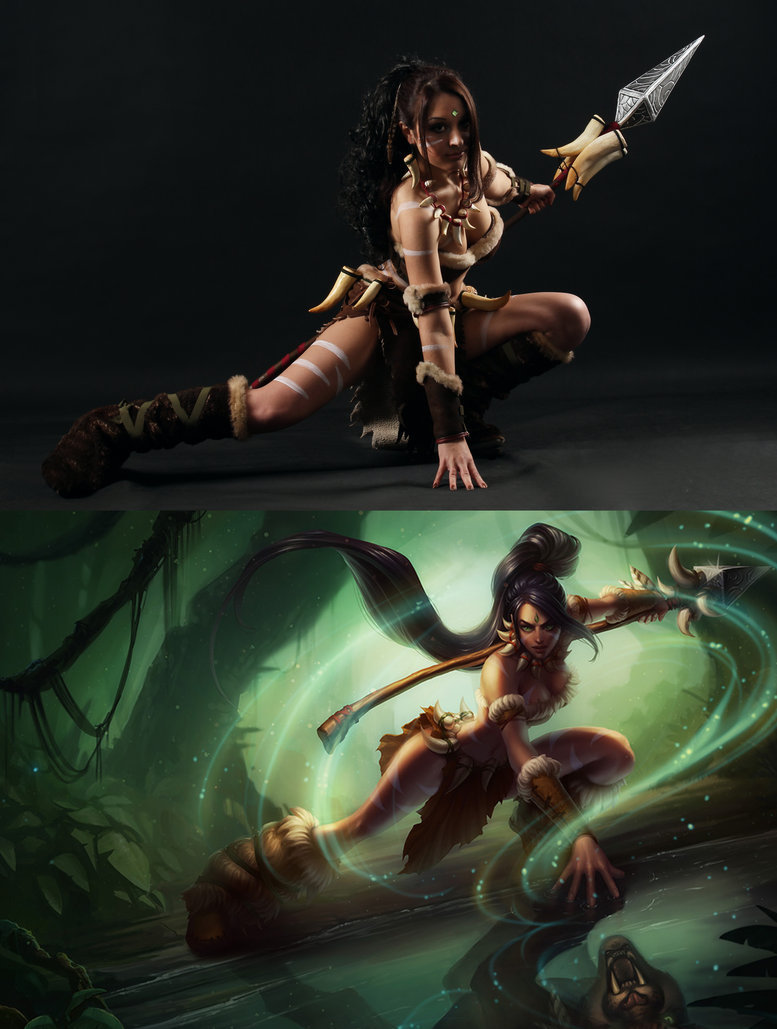 游戏-高清:野性的诱惑 洋妞性感COS<em>英雄联盟</em>豹