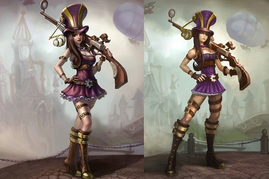东方网-东方游戏-从lol女英雄造型看东西方审美