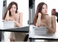 李清娥广告拍摄现场照曝光 透亮裸妆清秀迷人