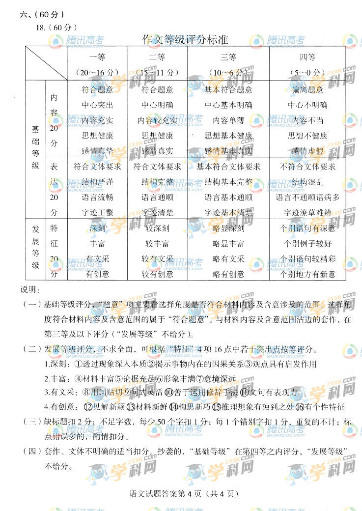 2013年辽宁高考语文试题答案_试卷真题