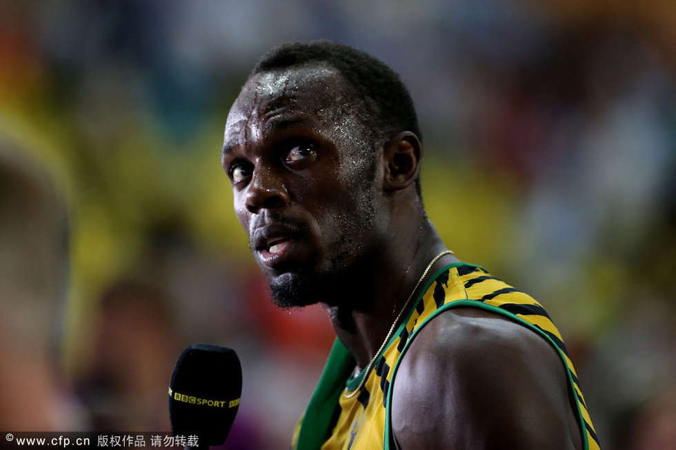 高清:世锦赛百米大战 博尔特逆转加特林夺冠-牙