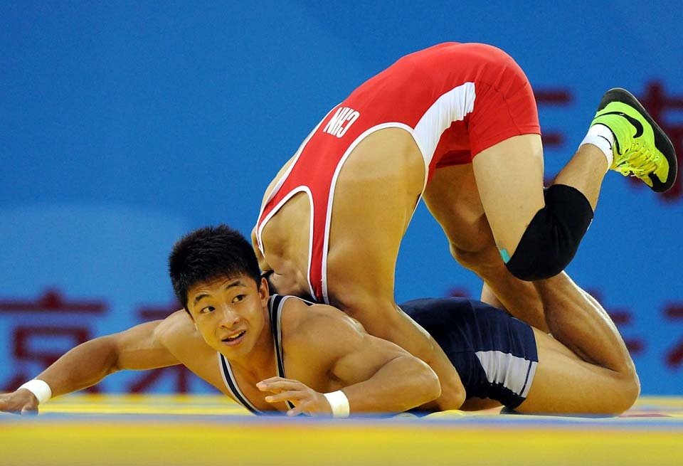 高清:男子古典摔跤55公斤级 江西黎淑金夺冠