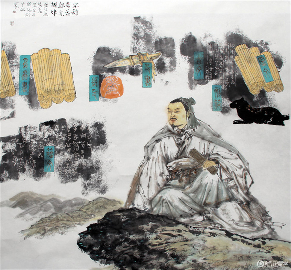 二十四幅国画解读经学大师许慎生平