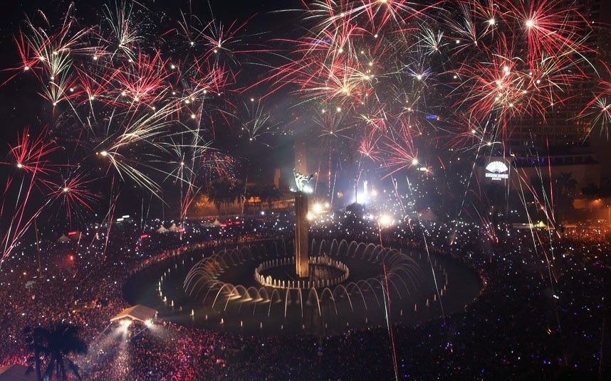 世界各地喜迎新年(组图)