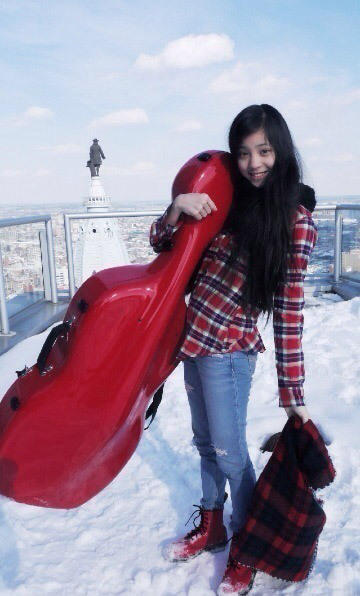 台湾14岁大提琴公主欧阳娜娜走红 秒杀豆瓣女