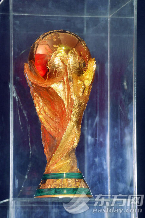 巴西世界杯开幕在即 大力神杯今日在上海巡展