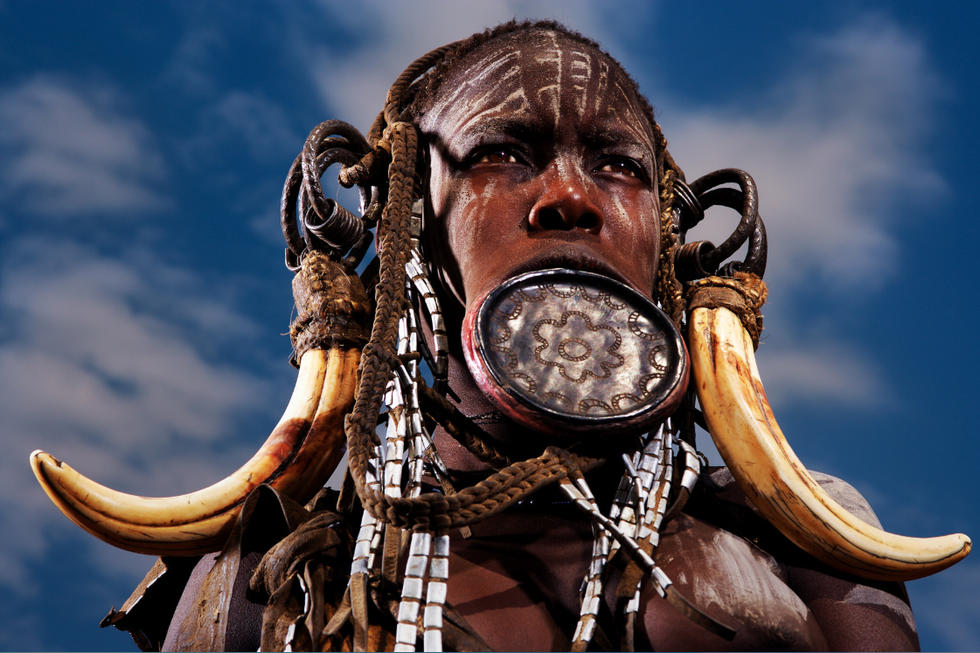 非洲唇盘族 埃塞俄比亚即将消失的原始部落文化