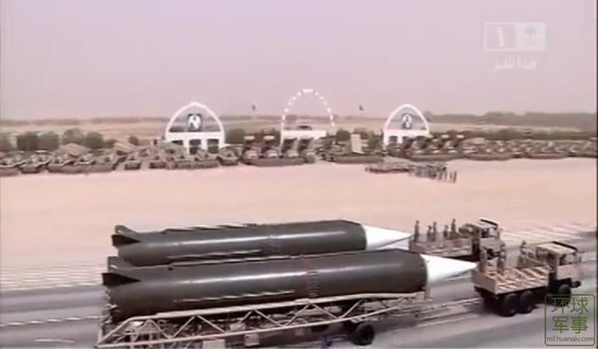 组图:沙特首次公开展示中国东风3中程导弹