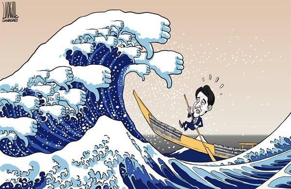 插画师罗杰的日本政治讽刺画
