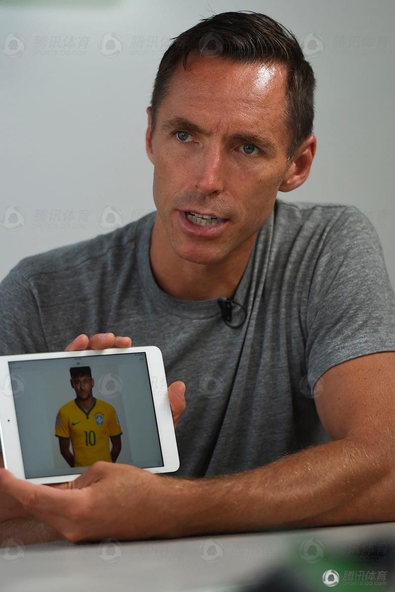 独家:纳什作客腾讯演播室 巨星面对面谈足球-演