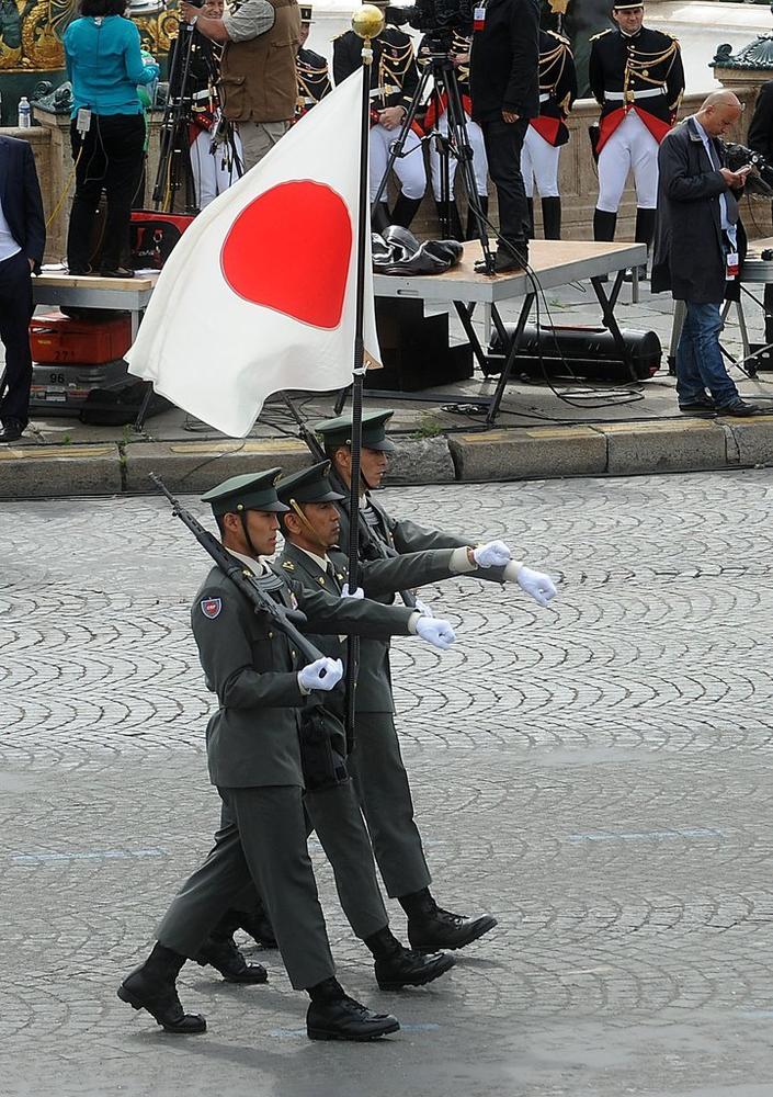 日本自卫队士兵受邀参加法国国庆日阅兵