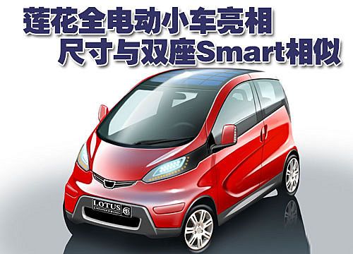 莲花全电动小车亮相 与双座Smart相似